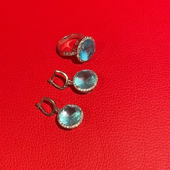 Ring & Earrings set in Sterling Silver - Picture 4 of 9